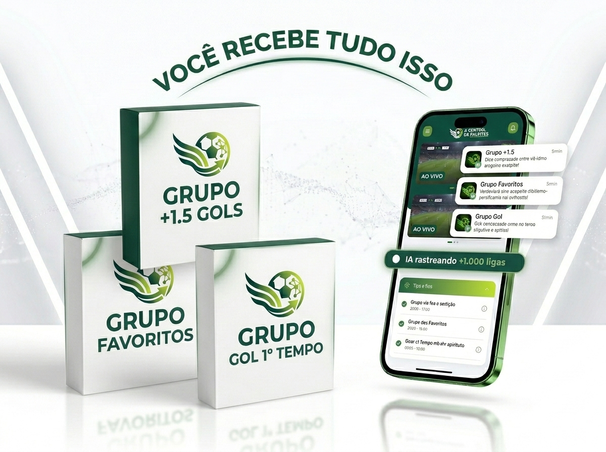 Tudo o que você recebe na Central de Palpites